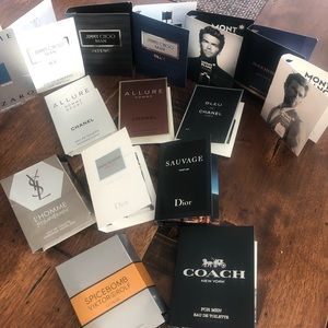 15 Men fragrance samples